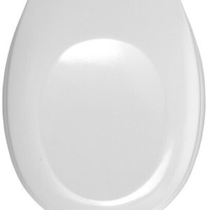 WENKO WC-Sitz Bergamo Weiß - Antibakterieller Toilettensitz, verstellbare, rostfreie Edelstahlbefestigung,…