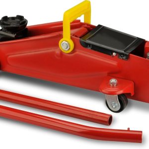 Unitec 10008 Hydraulische Garagekrik, Draagkracht tot 2 T, Rood/Geel